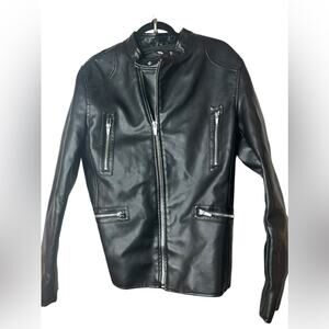 Zara Man Leather Jacket XL